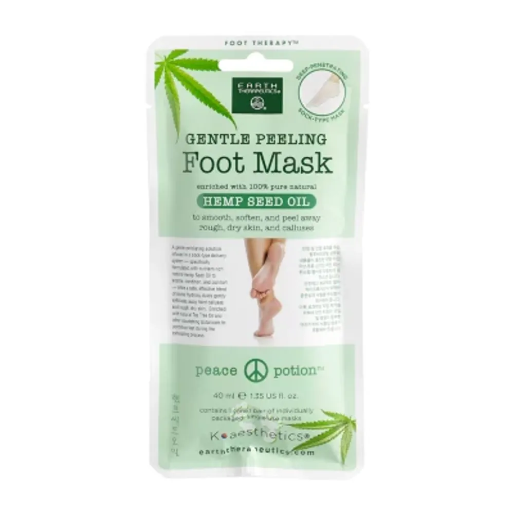 Earth Therapeutics Hemp Seed Oil Peel Foot Mask