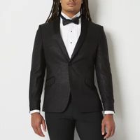 J. Ferrar Evening Edition Mens Stretch Fabric Slim Fit Tuxedo Jacket