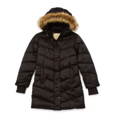 Thereabouts Little & Big Girls Hooded Water Resistant Heavyweight Puffer Jacket