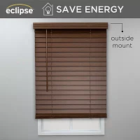 Eclipse Faux Wood 2" Cut-to-Width Cordless Blinds