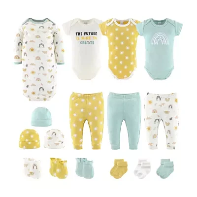 The Peanutshell 0-3m Sunny Side Up Baby Unisex 16-pc. Baby Clothing Set