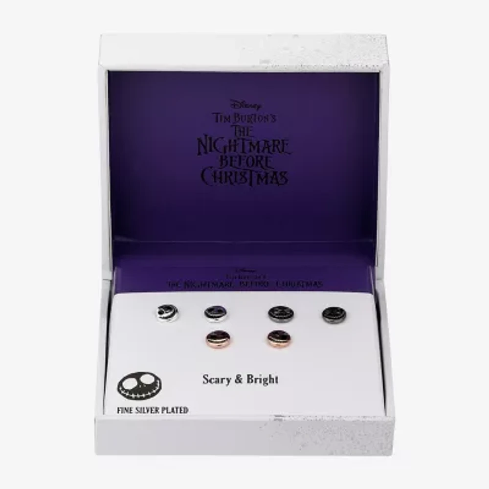 Disney Classics Jack Skellington 3 Pair Nightmare Before Christmas Earring Set