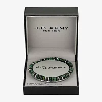 J.P. Army 2-pc. Turquoise Stainless Steel Fashion Bracelet Set