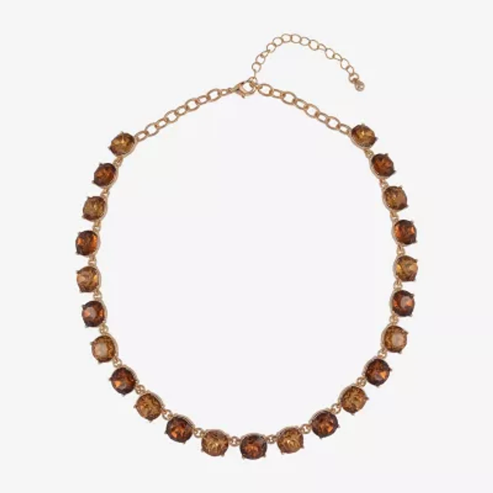 Mixit Gold Tone 16 Inch Link Statement Necklace