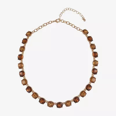 Mixit Gold Tone 16 Inch Link Statement Necklace