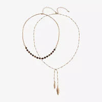 Mixit Gold Tone 2-pc. 24 Inch Link Necklace Set