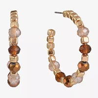 Mixit Gold Tone Hoop Earrings