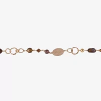 Mixit Gold Tone Womens Gold Tone 40 Inch Beaded Necklace
