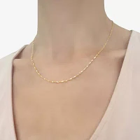 14K Gold 16 - 22 Inch Solid Singapore Chain Necklace