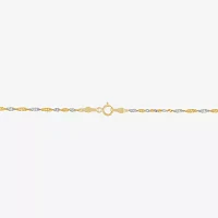 Mia Oro Womens 18 Inch 14K Gold Link Necklace