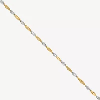 Mia Oro Womens 18 Inch 14K Gold Link Necklace