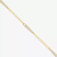 Mia Oro Womens 18 Inch 14K Gold Link Necklace