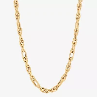 Mia Oro Womens 18 Inch 14K Gold Link Necklace