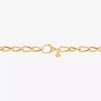 Mia Oro 14K Gold 20 Inch Hollow Cable Chain Necklace