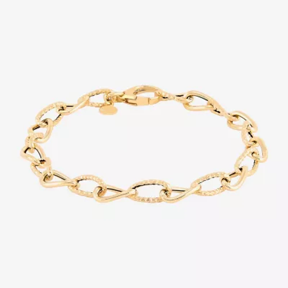 Mia Oro 14K Gold 7.5 Inch Link Bracelet