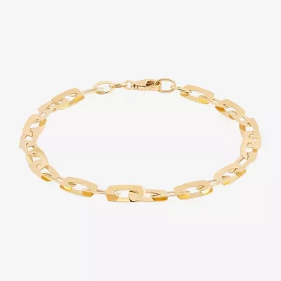 Mia Oro Womens 14K Gold 7.5 Inch Link Bracelet