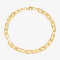 Mia Oro Womens 14K Gold 7.5 Inch Link Bracelet