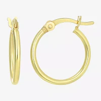 24K Gold Over Silver Round 3 Pair Earring Set