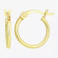 24K Gold Over Silver Round 3 Pair Earring Set