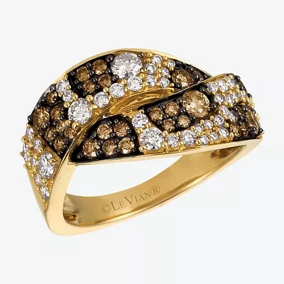 Le Vian Grand Sample Sale® Ring featuring 3/4 cts. Chocolate Diamonds®, 1/2 cts. Vanilla Diamonds® set in 14K Honey Gold™