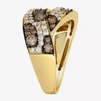 Le Vian Grand Sample Sale® Ring featuring 3/4 cts. Chocolate Diamonds®, 1/2 cts. Vanilla Diamonds® set in 14K Honey Gold™