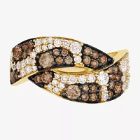 Le Vian Grand Sample Sale® Ring featuring 3/4 cts. Chocolate Diamonds®, 1/2 cts. Vanilla Diamonds® set in 14K Honey Gold™