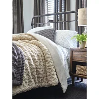 Linden Street Sierra Plush to Faux Fur Reversible Comforter