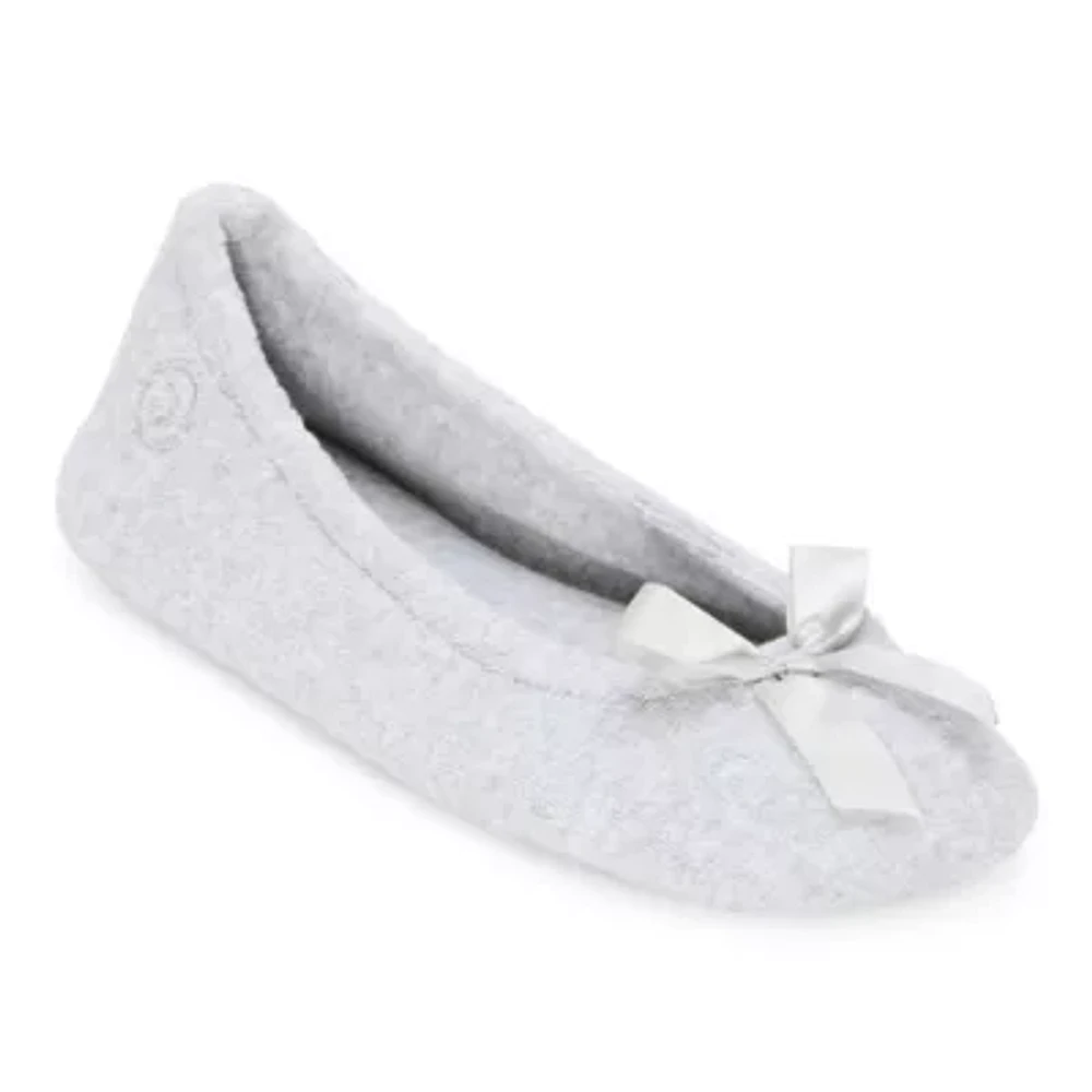 Isotoner Terry Womens Ballerina Slippers