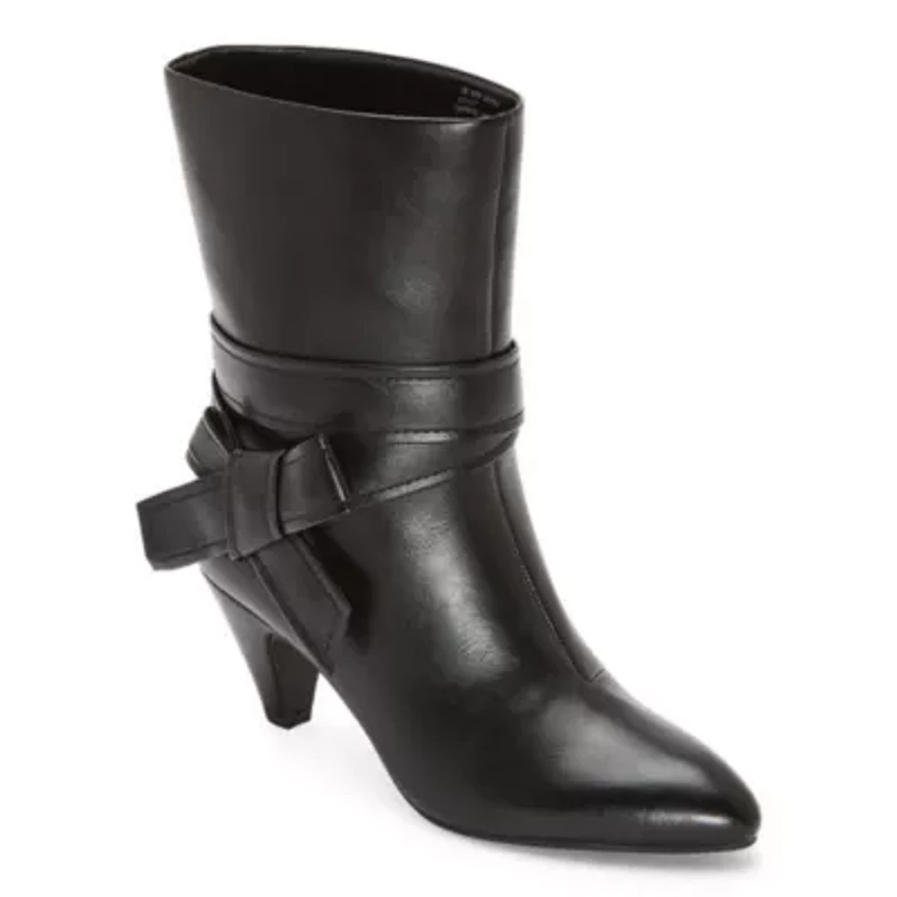 Worthington Womens Dayna Cone Heel Booties