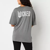 Juniors Wicked The Movie Elphaba Oversized Tee Womens Crew Neck Short Sleeve Graphic T-Shirt