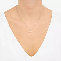 Womens / CT. T.W. Natural White Diamond Sterling Silver Cross Pendant Necklace