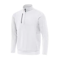 Antigua Generation Mens Mock Neck Long Sleeve Quarter-Zip Pullover