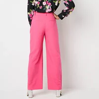 by&by Womens Fitted Wide Leg-Juniors Suit Pants