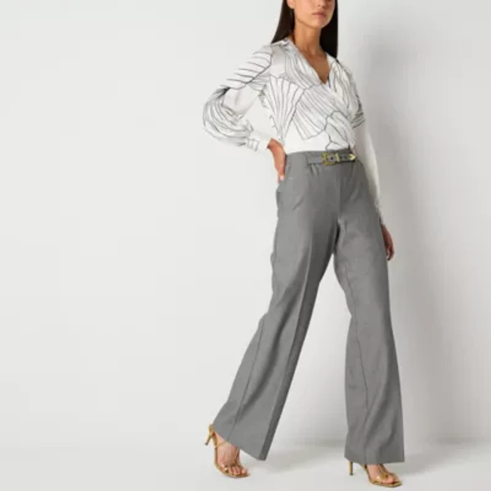 Worthington Womens Wide Leg Pant