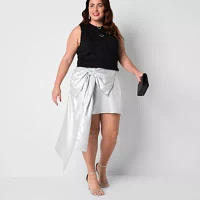 Johnny Wujek for JCPenney Womens Juniors Plus A-Line Skirt