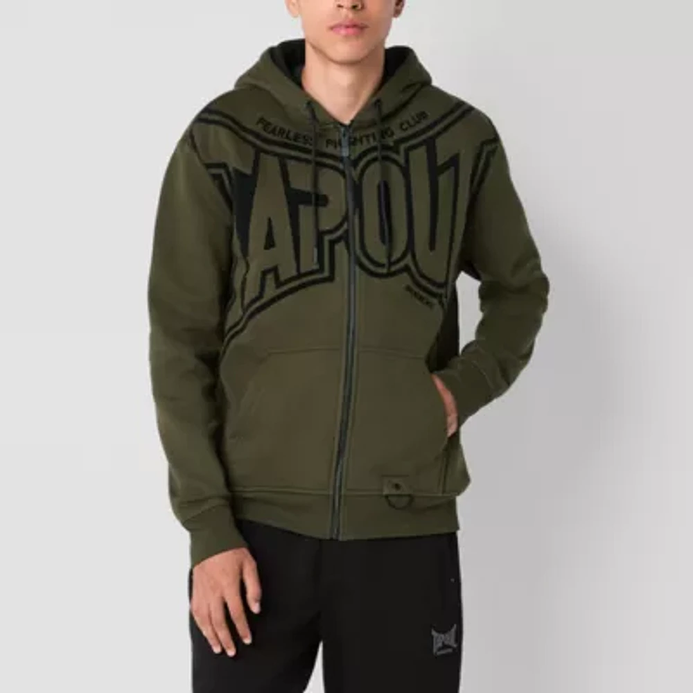 Tapout Mens Long Sleeve Zipper Hoodie