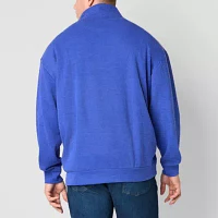 U.S. Polo Assn. Big and Tall Mens Mock Neck Long Sleeve Quarter-Zip Pullover