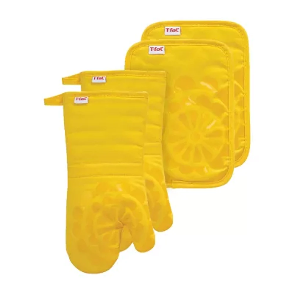T-Fal Medallion 4-pc. Oven Mitt and Pot Holder Set
