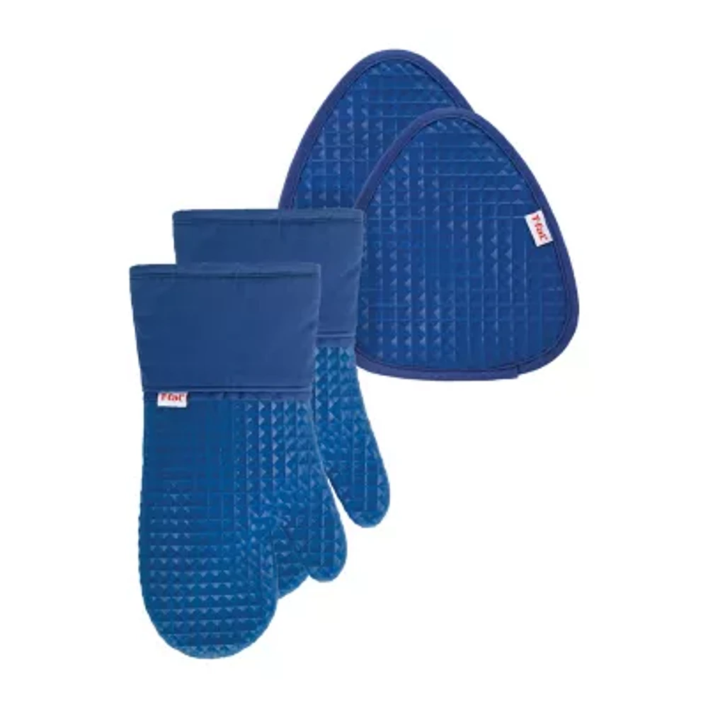 T-Fal Waffle 4-pc. Mitts and Pot Holder Set