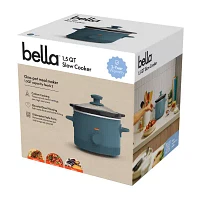 bella 1.5Qt Slow Cooker, Fits-anywhere™ kitchenware