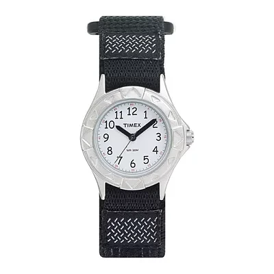 Timex® My First Timex Outdoors Kids Black Nylon Fast Strap Watch T790519J