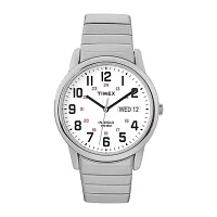 Timex® Easy Reader Mens Stainless Steel Expansion Strap Watch T2N0919J