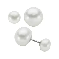 Cultured Freshwater Pearl Front-to-Back Earrings