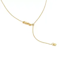 14K Gold Over Silver 22 Inch Semisolid Cable Chain Necklace