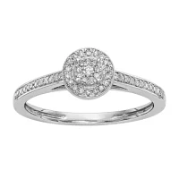 Womens 1/5 CT. Natural White Diamond 14K Gold Engagement Ring