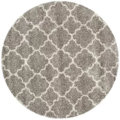 Safavieh Hudson Shag Collection Synthia Geometric Round Area Rug