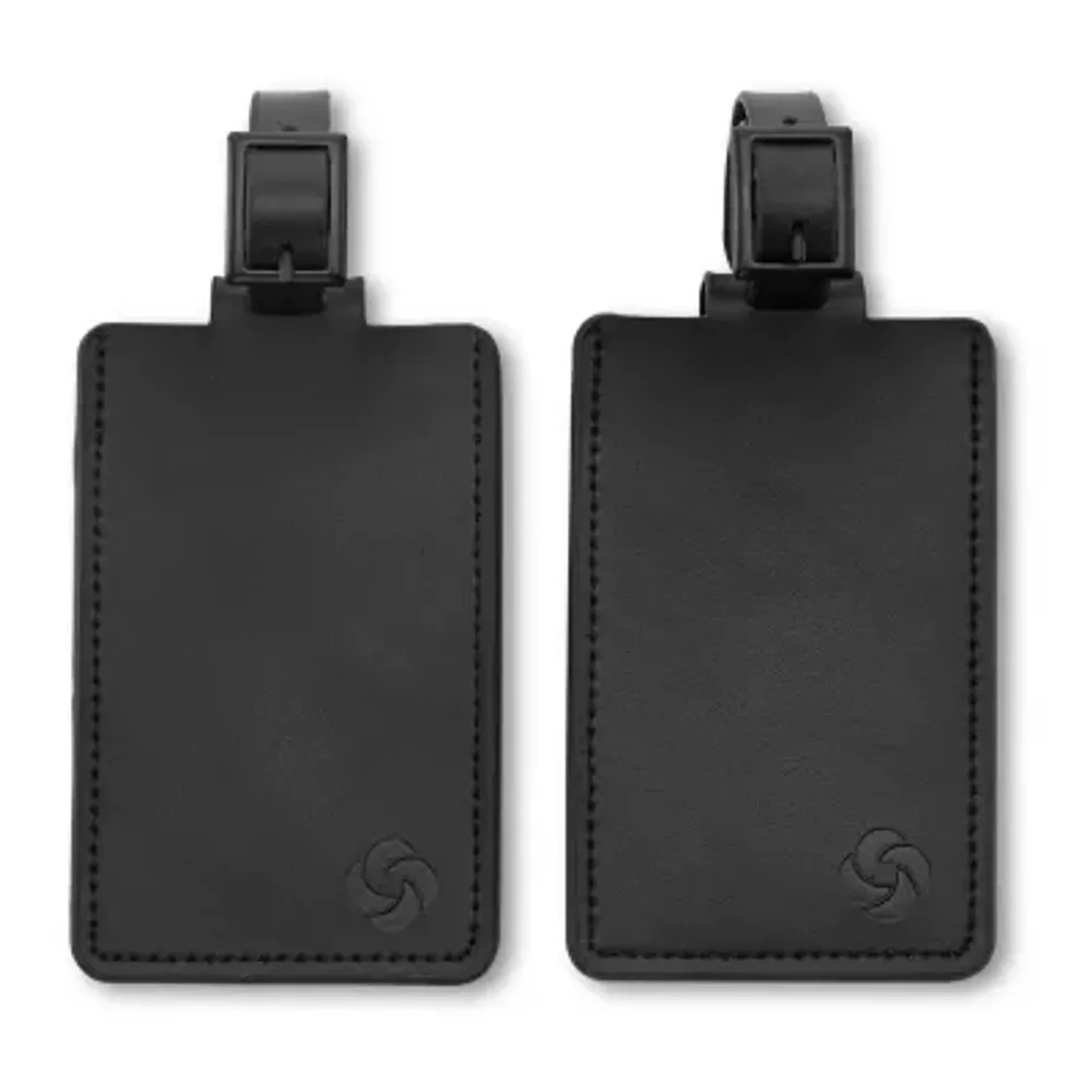 Samsonite 2 Pack Leather ID Tags