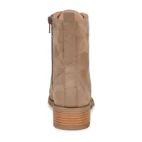 Journee Collection Womens Vienna Block Heel Combat Boots