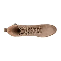 Journee Collection Womens Vienna Block Heel Combat Boots
