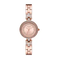 Geneva Ladies Womens Crystal Accent Rose Goldtone Bracelet Watch Fmdjm232